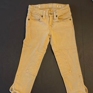 Size 4 girl Ralph Lauren Polo khaki-colored denim jodhpurs NWOT